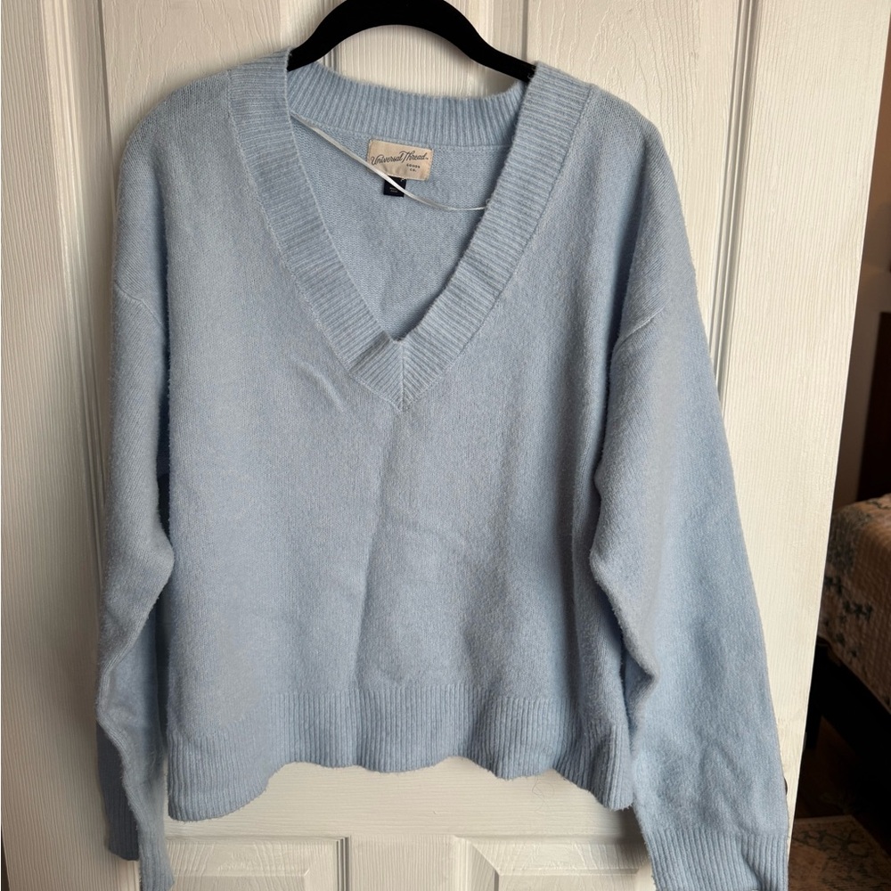 Universal Thread Soft Baby Blue V-Neck Sweater